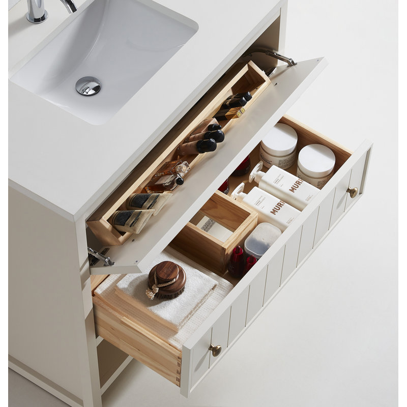 Base de meuble-lavabo 36 po Rennes, Beige