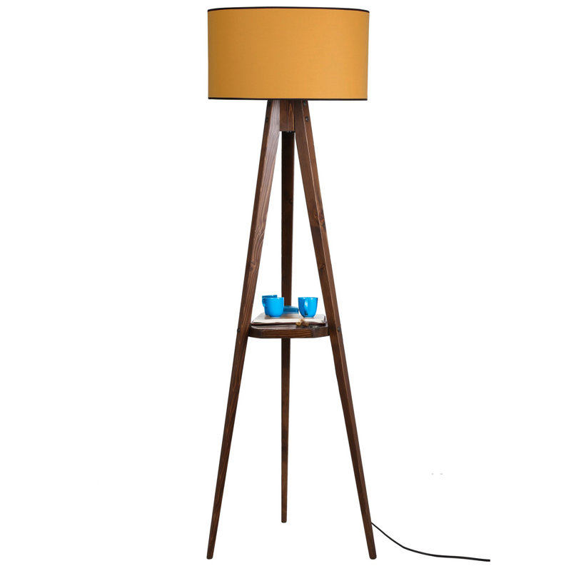 Lampe trépied 60 po Malby, Brun, Rouge Bordeaux
