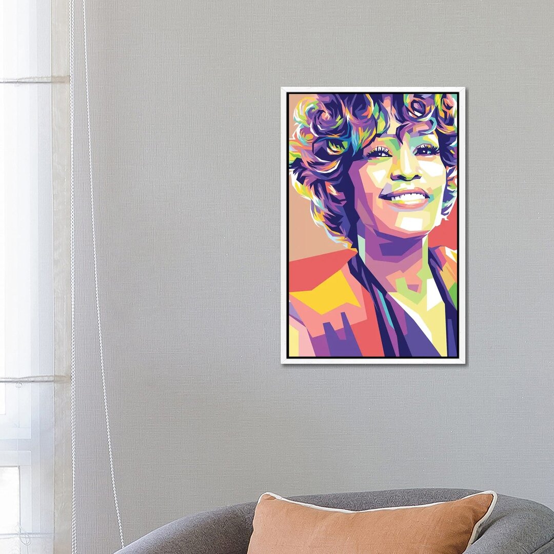 Leinwandbild - Grafikdruck „Whitney Houston” von Dayat Banggai