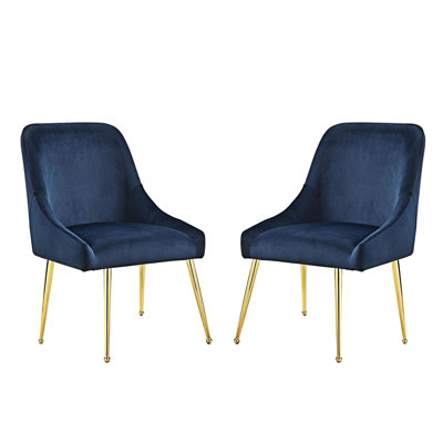 Chaise d'appoint rembourrée (ensemble de 2)