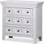 Style transitionnel, table de chevet 1Pc seulement, bois massif, boutons ronds, 3 tiroirs, table de chevet-2092130102