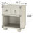 Grey 1-Drawer Nightstand