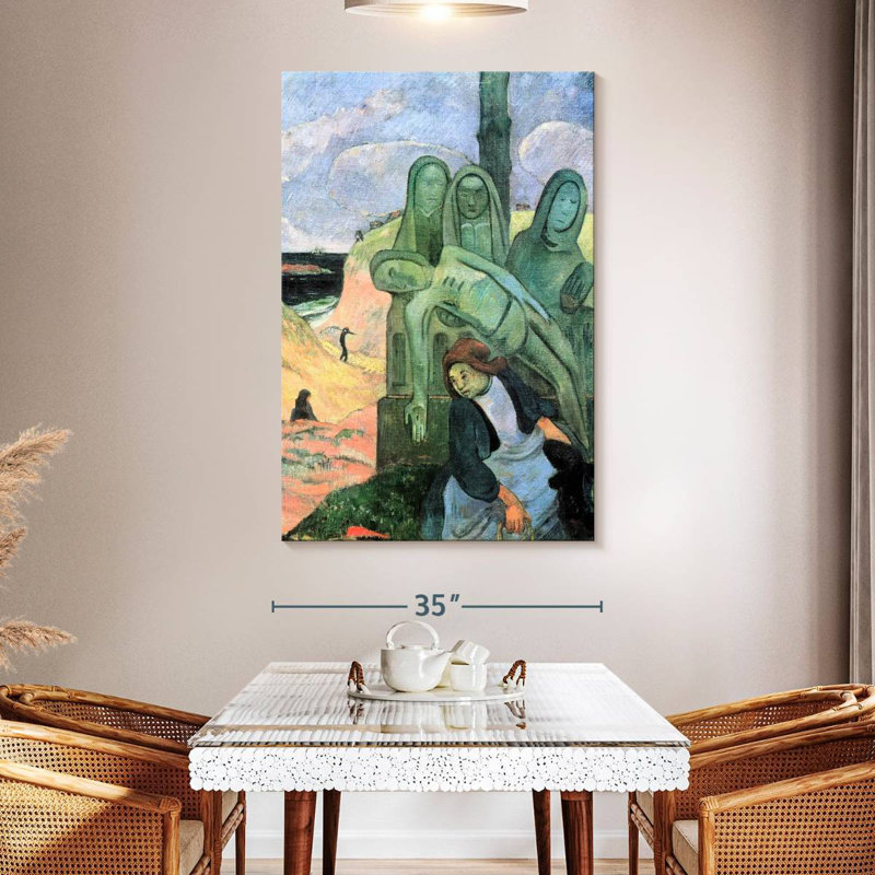 Leisha, le Christ vert, H 51 po x l 34 po