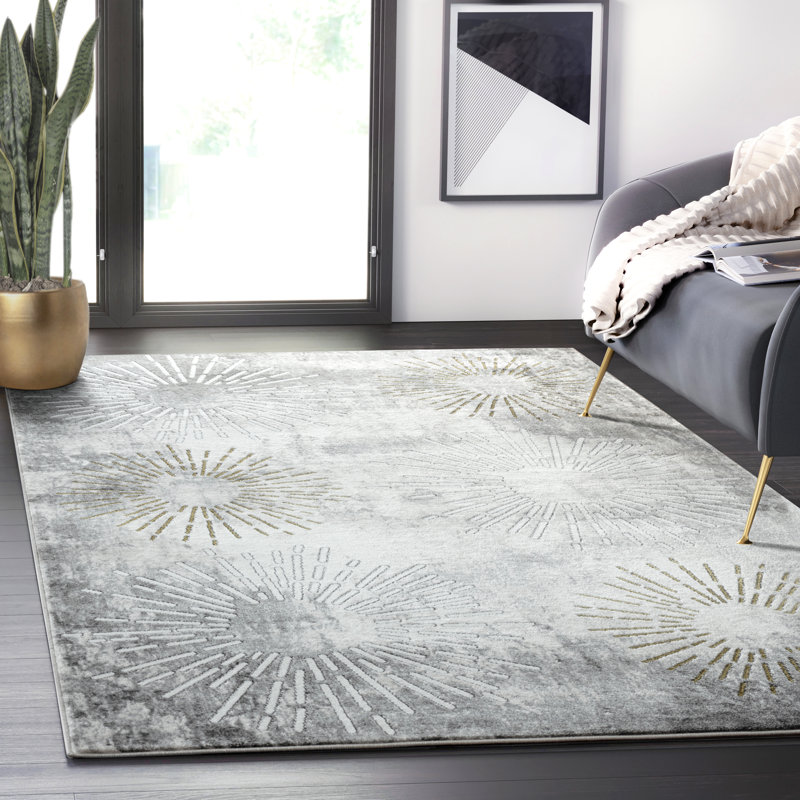 Abstract Indoor Rug, Rectangle 5'3" x 7'6"