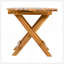 AUCUNE INSTALLATION REQUISE, PLATEAU EXTÉRIEUR EN BOIS ACACIA PLIABLE ET RÉGLABLE (FINITION Teck)