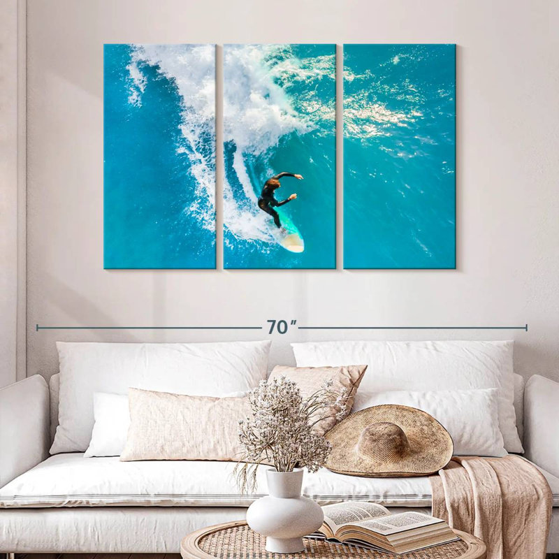 Surfeur intrépide, H 32 po x l 50 po