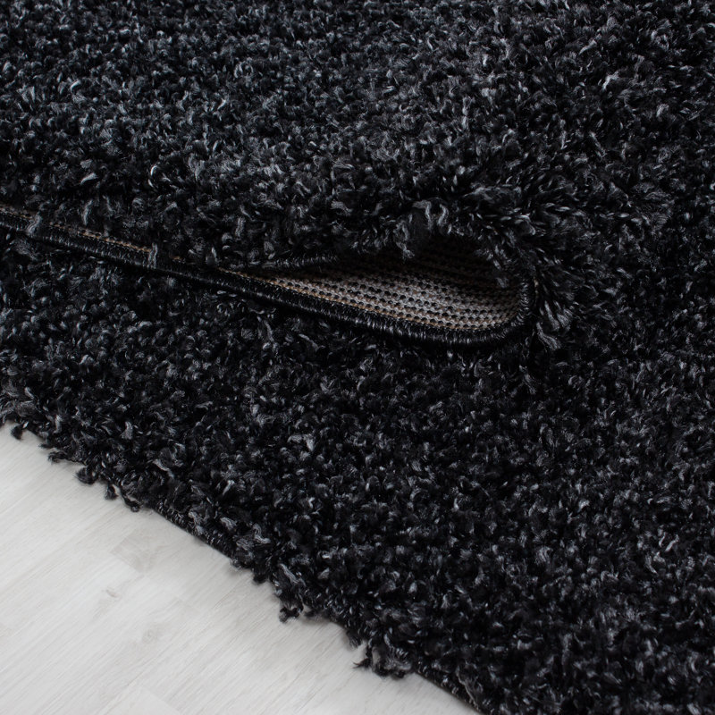 Bryant Dark Grey Area Rug, Rectangle 60 x 110cm