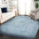 Tapis oriental décoratif bleu