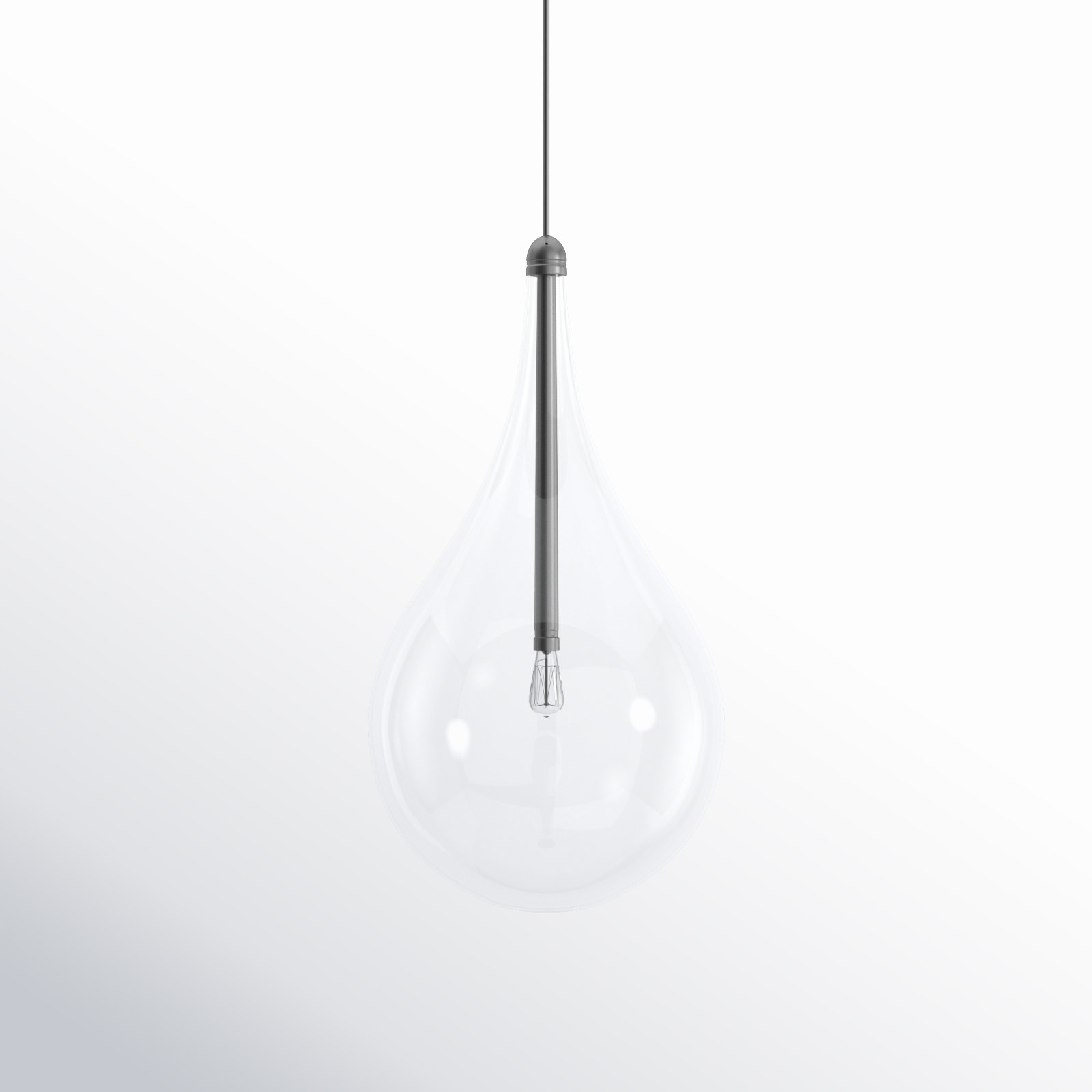 Deva Dimmable Teardrop Single Light Pendant