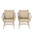 Style Outdoor Seating - , Upholstery, 28.27"w X 26.73"d 29.54"h, Assembly Required With Woven Spill- 26.73"w 28.27"d Included