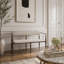 Causeuse en métal (café + tissu noir + beige)-1474323435-1474323436