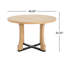 Table de salle à manger de 48 po de style rond. Sièges 4. Fabriqué en bois massif et résistant aux égratignures et à l'eau. Facile à assembler. Convient pour les cuisines. Bois de frêne naturel éblouissant. Table de l 48 po x P 48 po x H 31,11 po