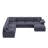 Modern 7 - Piece Corner Sectional Sofa Cloud Couch With Removable Ottomans-1759449926