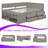 Full Size Daybed With Pull-Out Drawers And Shelves, Solid Wood Storage Platform Bed-809081232-809432875