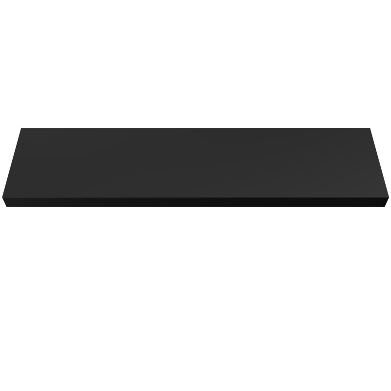 Painted Wood Floating Shelf, Black