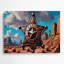 «Southwestern Cowboy Sheriff», art mural en métal brun 85