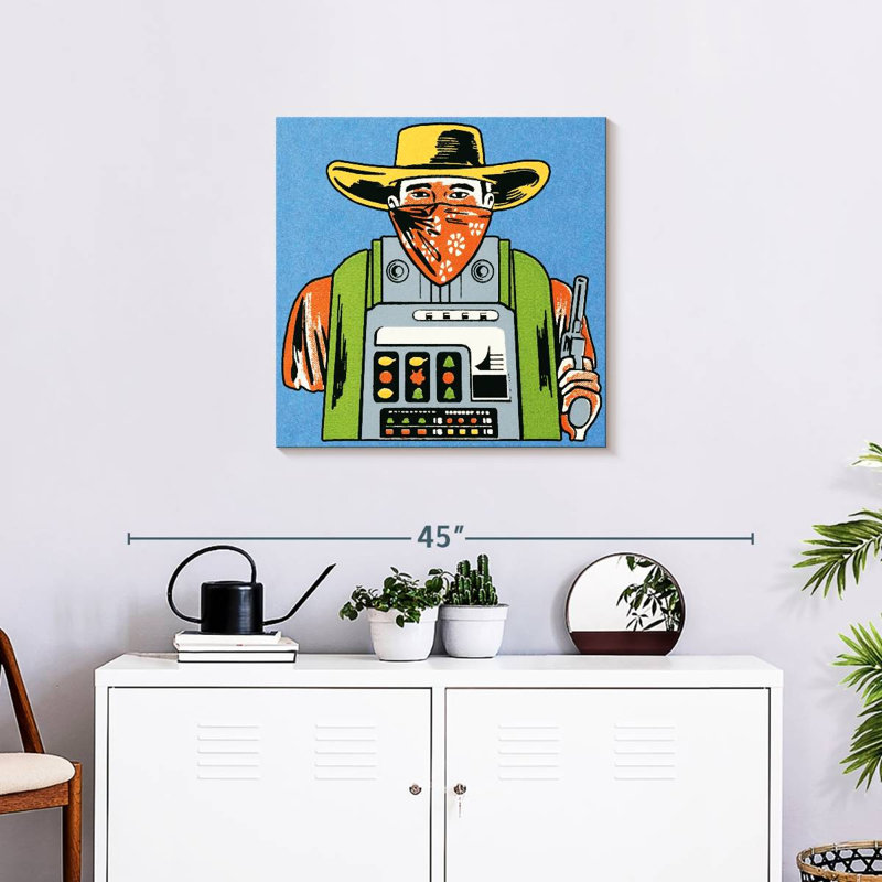 Machine à sous Senne Cowboy, H 24 po x l 24 po