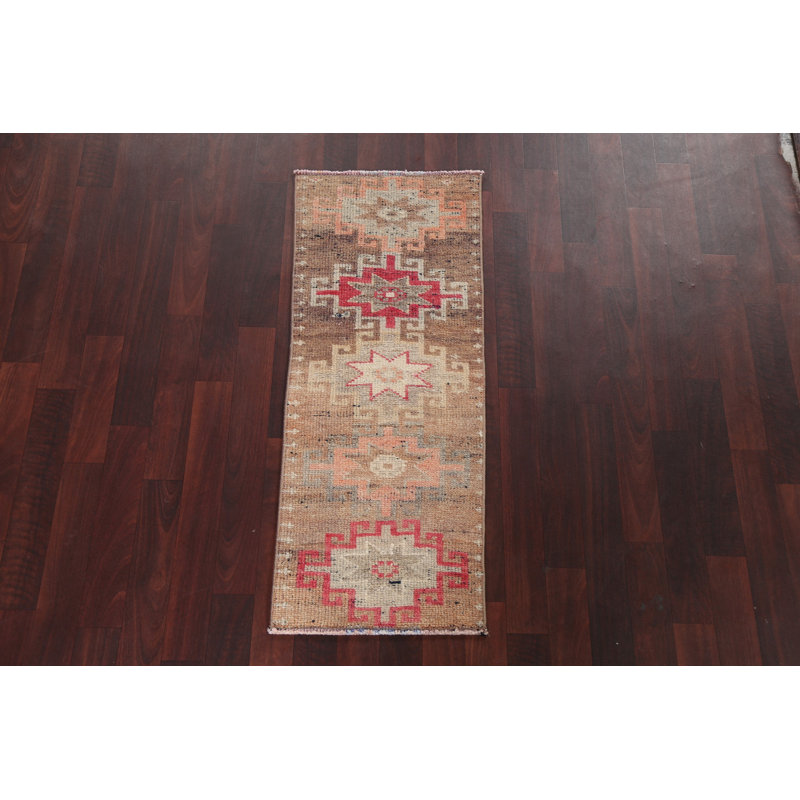 One-of-a-Kind 1'5" X 3'7" New Age Wool Area Rug in