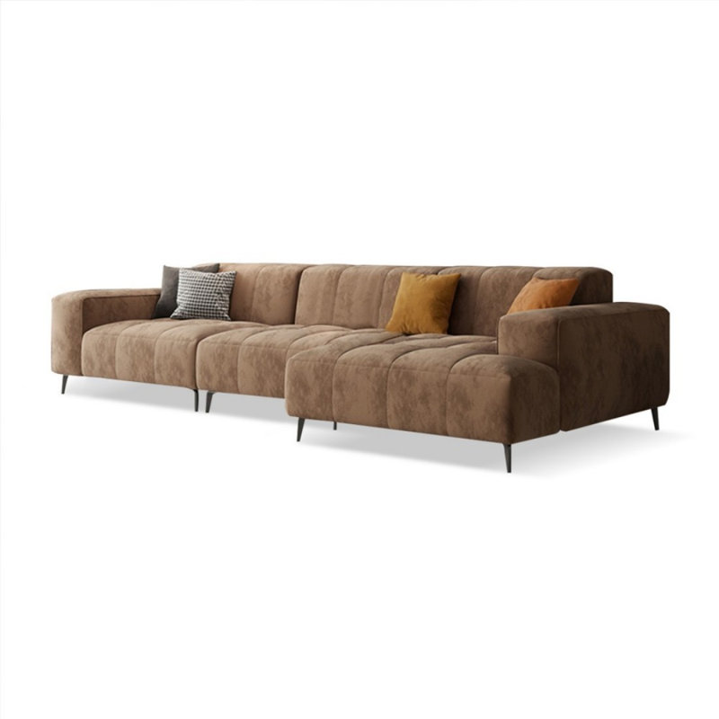Canapé modulaire 2 pièces rembourré, Orienté à droite, H 32,68 po x l 125,98 po x P 62,99 po