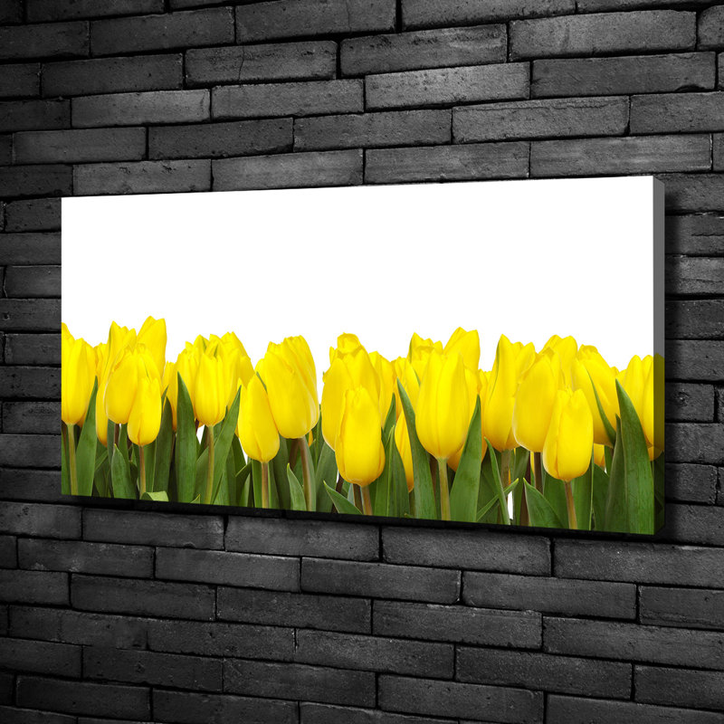 Yellow Tulips - Print, 50cm H x 100cm W x 2cm D, Canvas