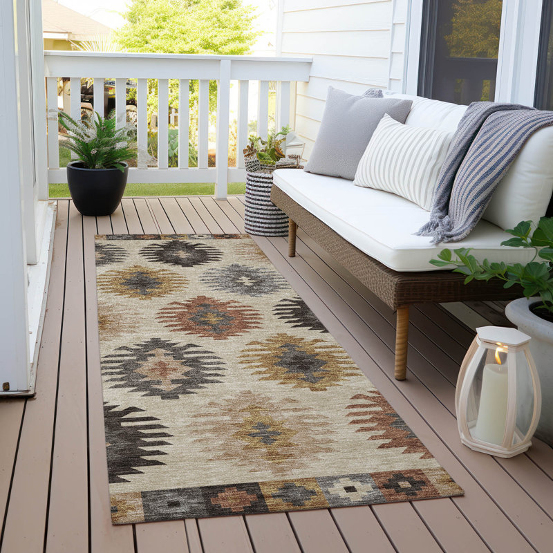 Chayden rug with non-slip backing, Tapis de couloir 2 pi 3 po x 7 pi 6 po
