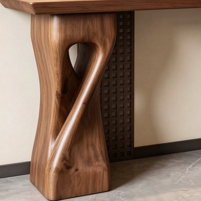 Console artistique de style chinois, 31.5" H x 78.7" W x 11.8" D