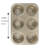 Kitchen Details 6 Cup Steel Muffin Pan with Lid