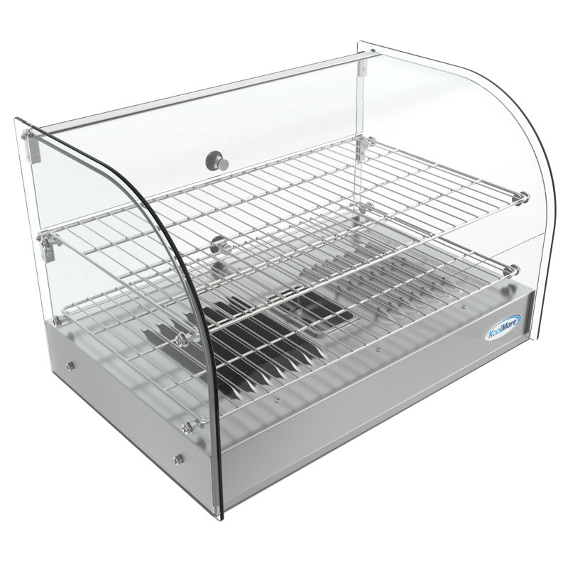 Réchaud de comptoir en verre incurvé de 22 po, 1,5 po cu. pi., HDC-1.5C.