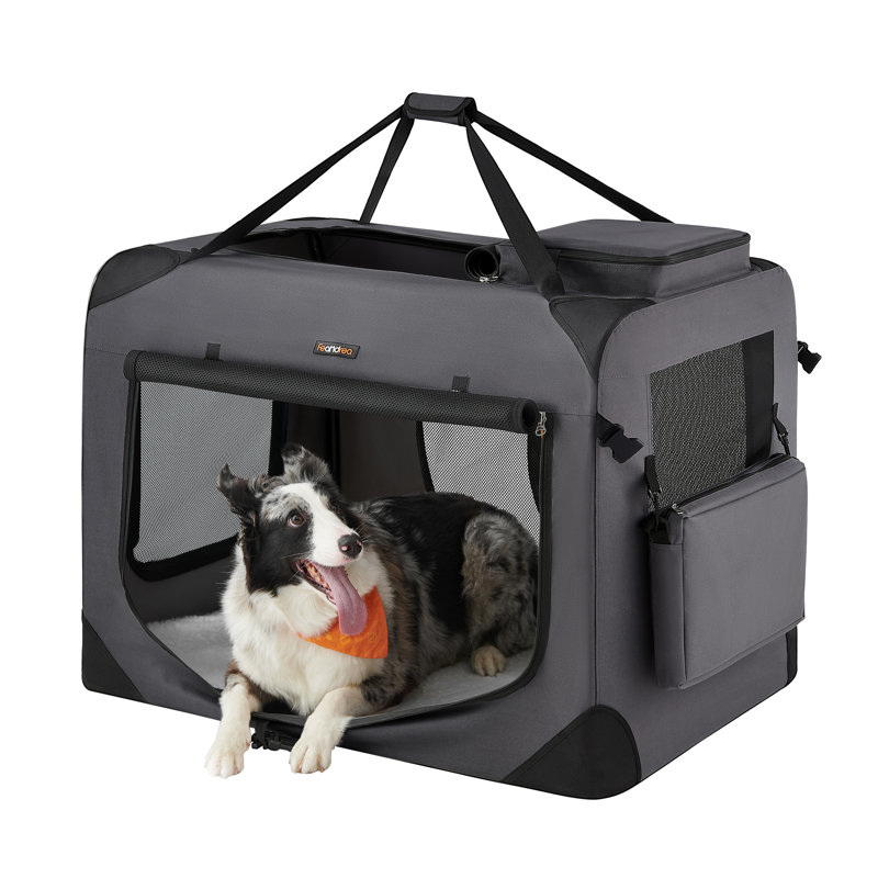 102x69x69cm Vehicle Travel Carrier, 63cm H x 91cm W x 63cm D, Grey