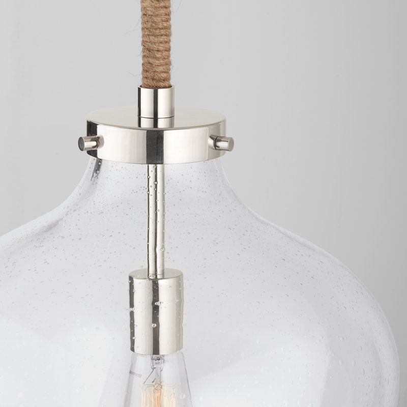 Saxatil 1 - Light Single Pendant, Polished Nickel