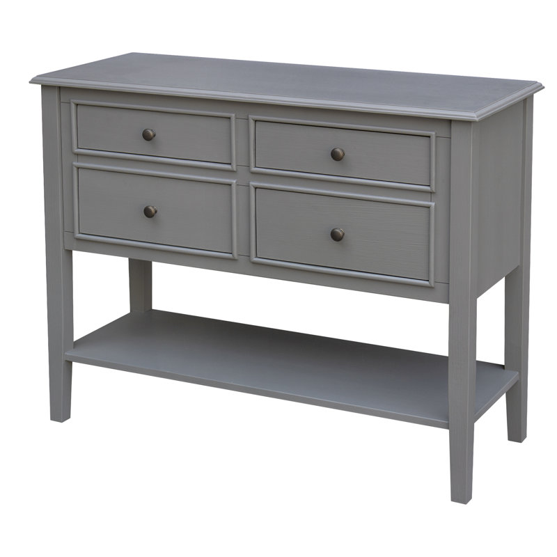 Schrum Four Drawer Server, Gray