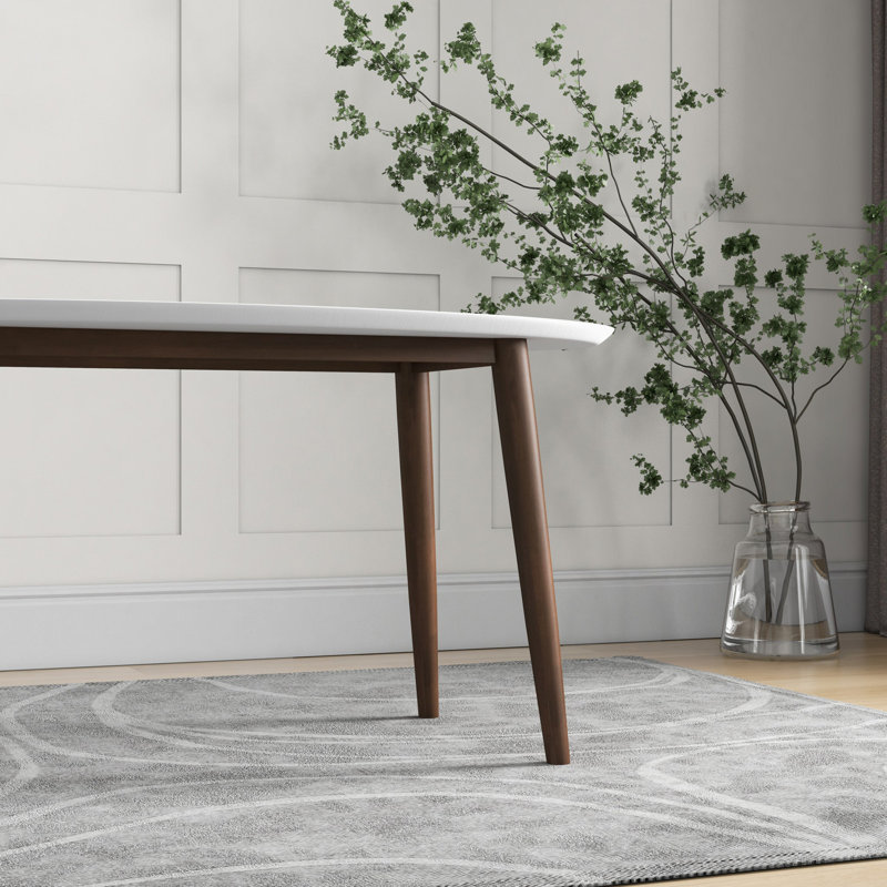 Table de salle à manger en bois massif Ada