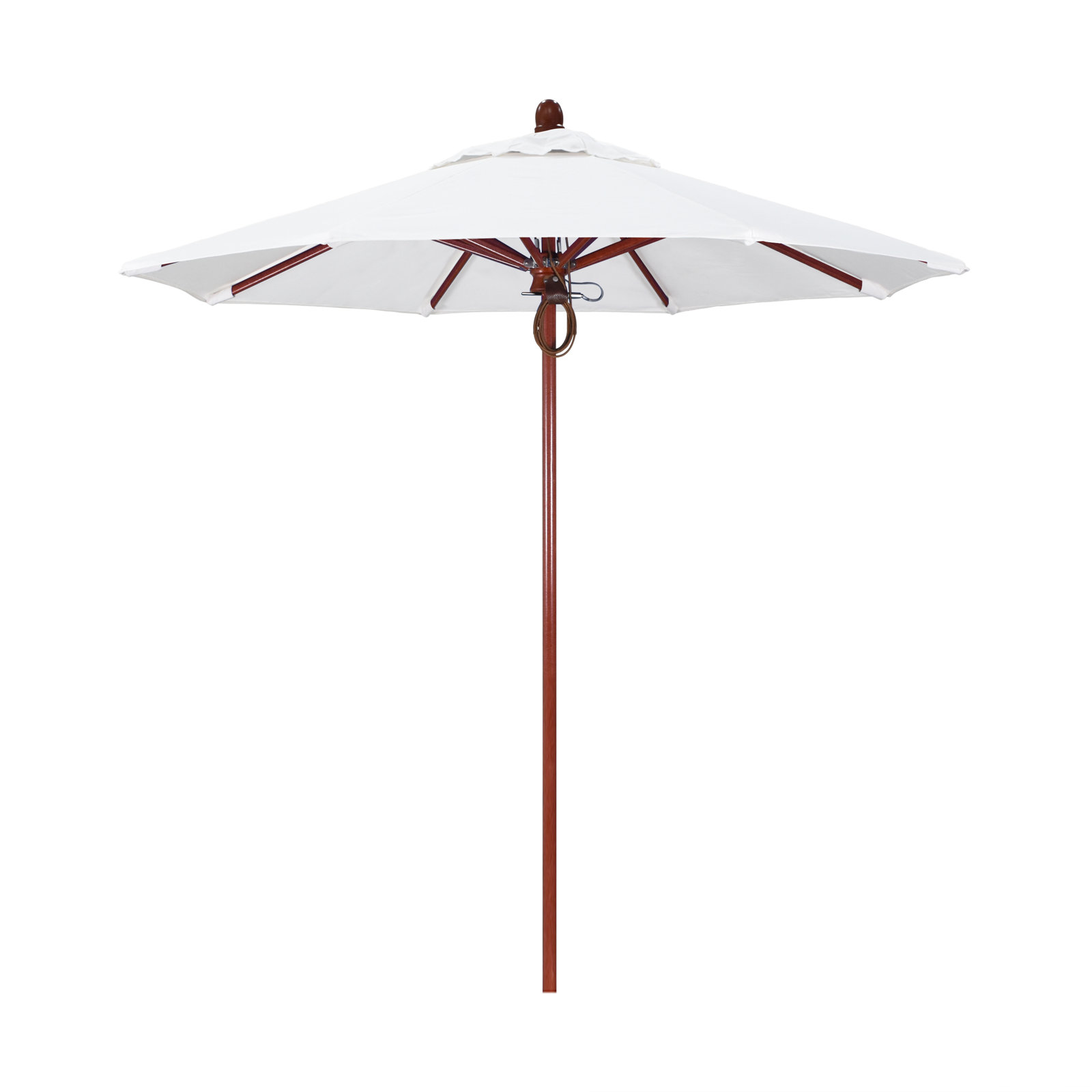 Meridien 7.4' Sunbrella® Umbrella, Canvas Natural Sunbrella® Canvas, Red