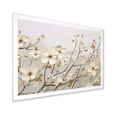 " White Dogwood Blossom Harmony II "
