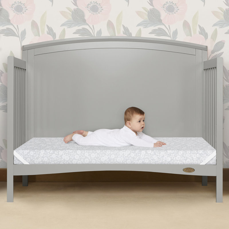 White Gel Memory Foam Waterproof Crib and Toddler Mattress