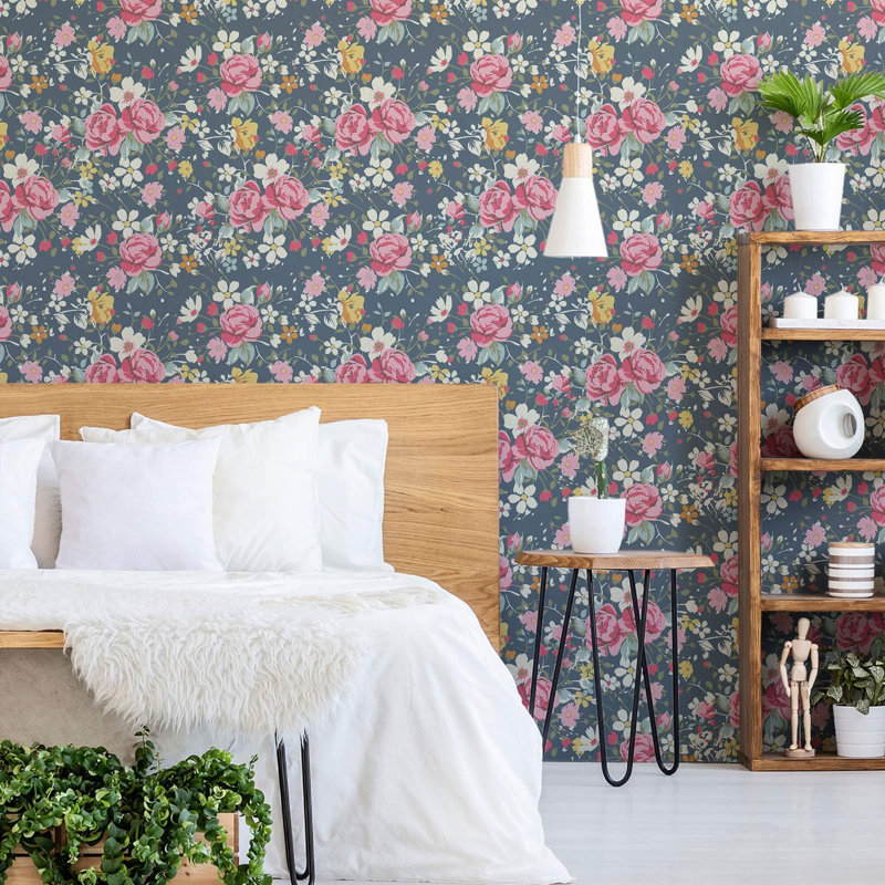 Hermonie Floral Tile, 2' W x 10.5' L