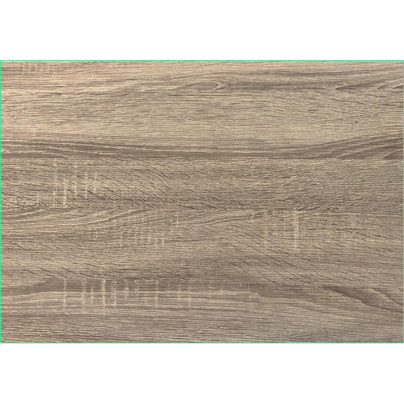 Bureaux: bureau d'ordinateur de bureau de 48 po, stratifié taupe foncé moderne, base en métal noir | Taupe | Panneau de fibres à densité moyenne