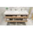 Carnley Double Bathroom Vanity with Wood, Acrylic Top-1840152252