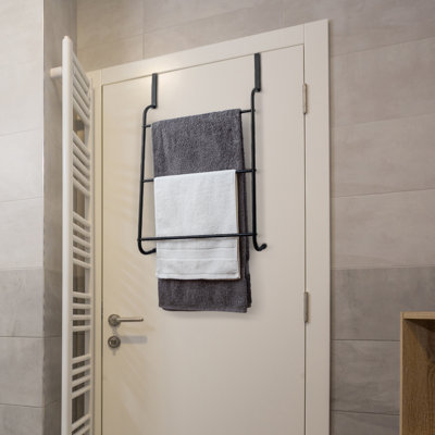 Over The Door Bathroom 3-Bar Towel Bar