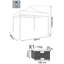 Atiyya 3m x 3m Steel Party Tent