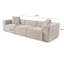 Élégant canapé 3 places, moka, 119,3 po x 42,5 po x 25,6 po | Structure 100% charme, 100% tissu de lin, 32 mousse pour plus de confort | Comprend 2 coussins, pieds en plastique | Parfait pour le salon et les espaces familiaux