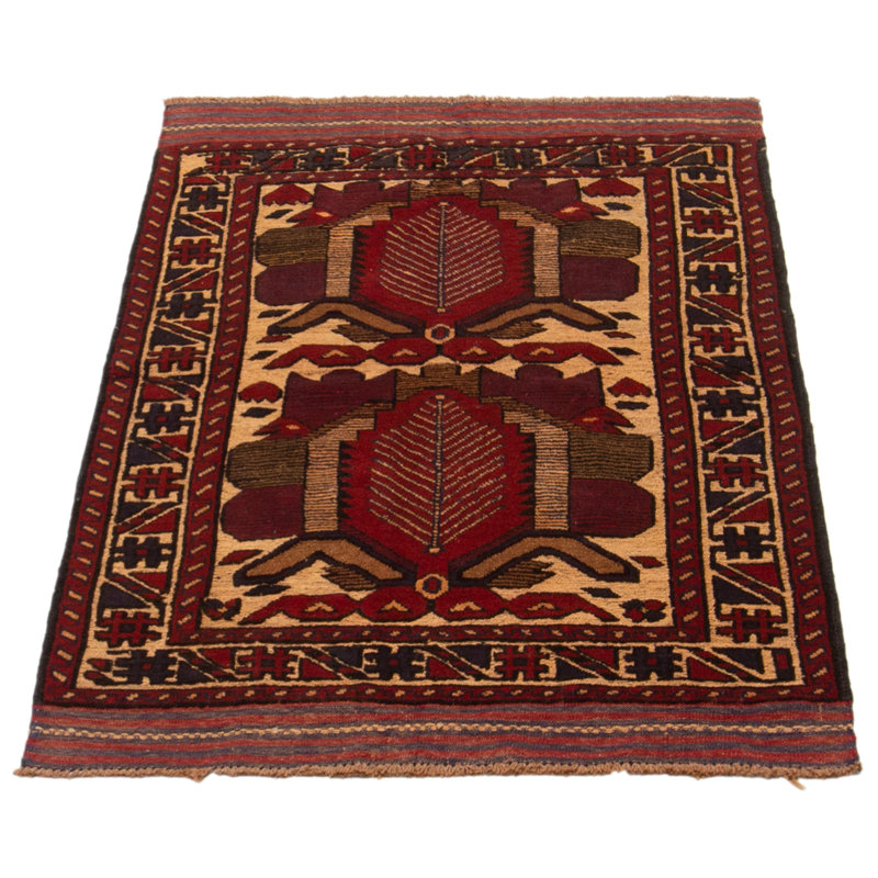 Tapis rouge tadjik 3 pi 1 po x 4 pi 6 po