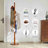 Standing Coat Rack White Coat Stand With 8 Hooks And 3 Height Options, Wood Kids Coat Tree With Sturdy Round Base, Small Hall Tree White-1158222204