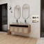 Meuble-lavabo flottant avec lavabo en céramique