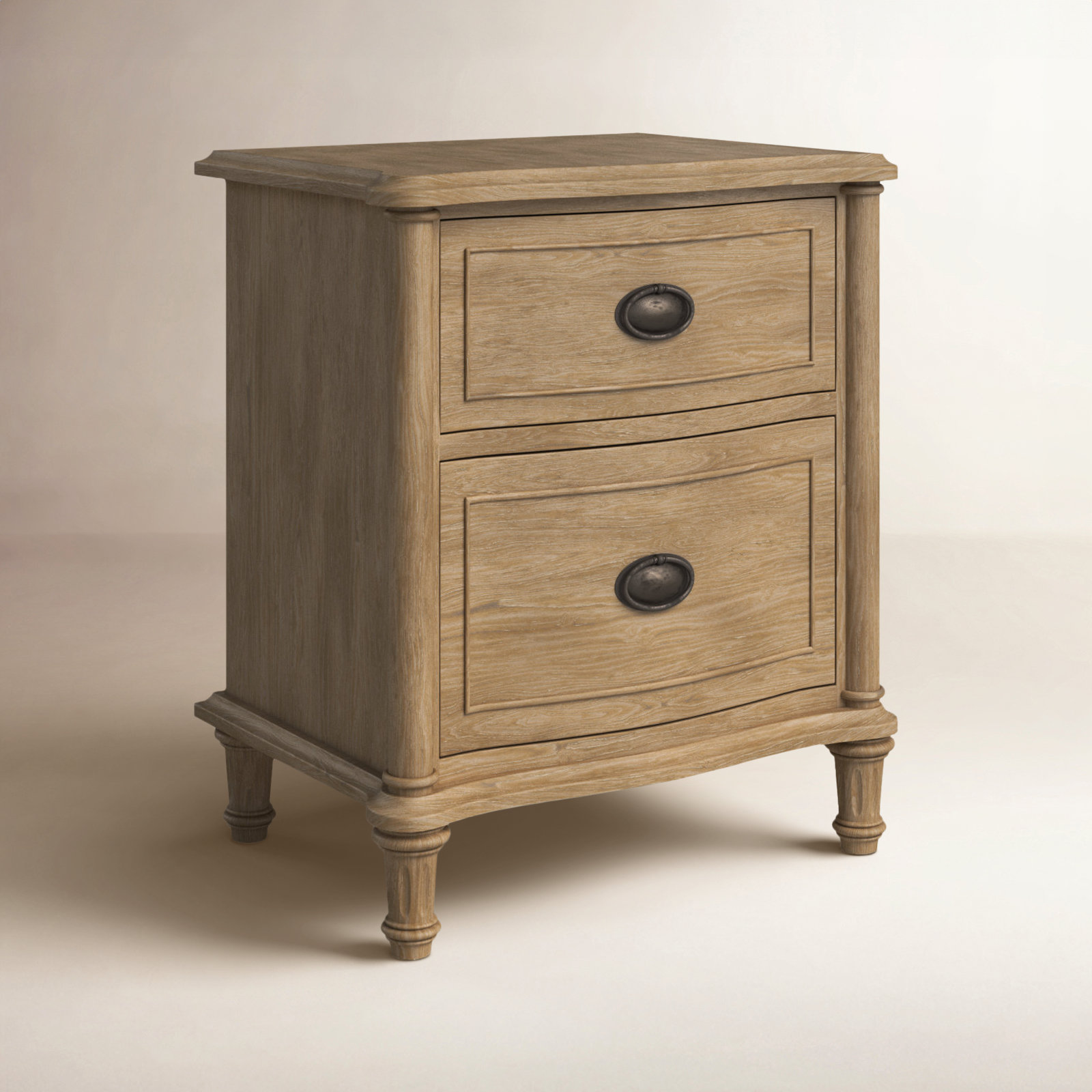 Watson Oak Nightstand, Studio Gray