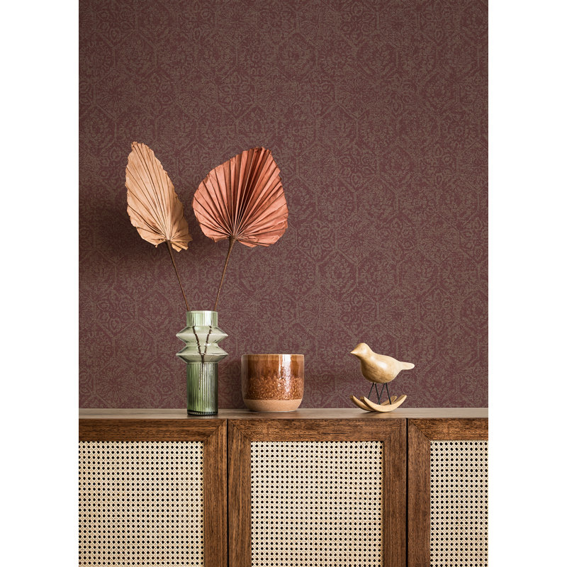 Rouleau de papier peint L 33 pi x l 20,9 po, Marron