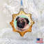 3'' Glass Holiday Shaped Ornament
