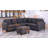 Mercola 7 - Piece Upholstered Tufted Back Corner Modular Sectional with Ottoman-1753705400