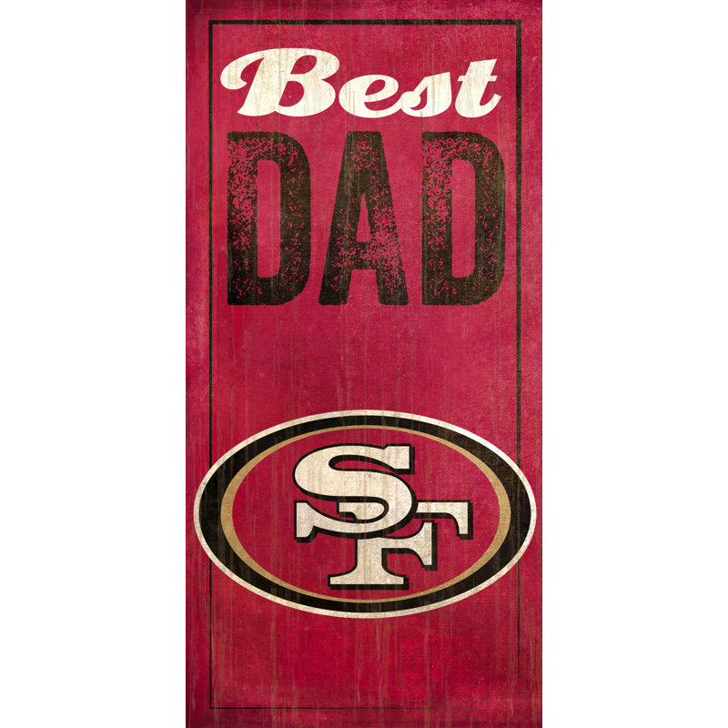 « best dad », impression sur plaque NFL, 49ers de San Francisco