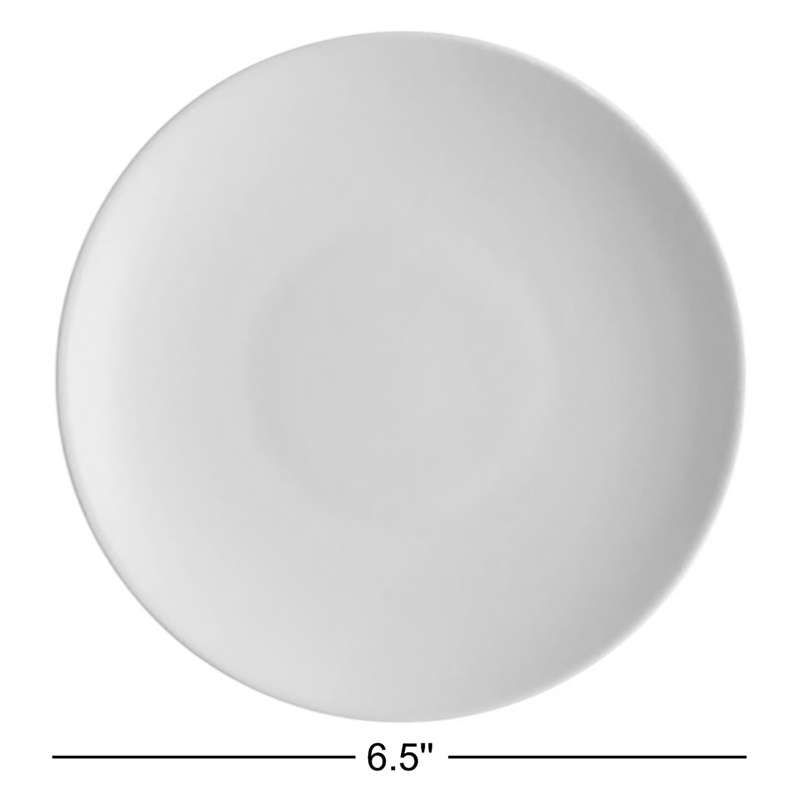 7" Ceramic Appetizer Plate, Orange